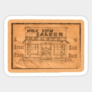 Mule Kick Saloon Sticker